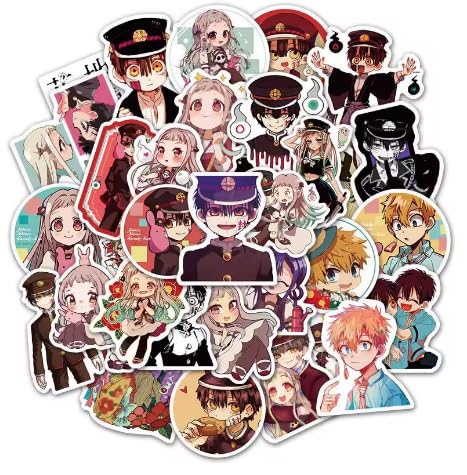 Anime Toilet Bound Hanako-kun Stickers Car Skateboard Luggage PVC Decals 50PCS
