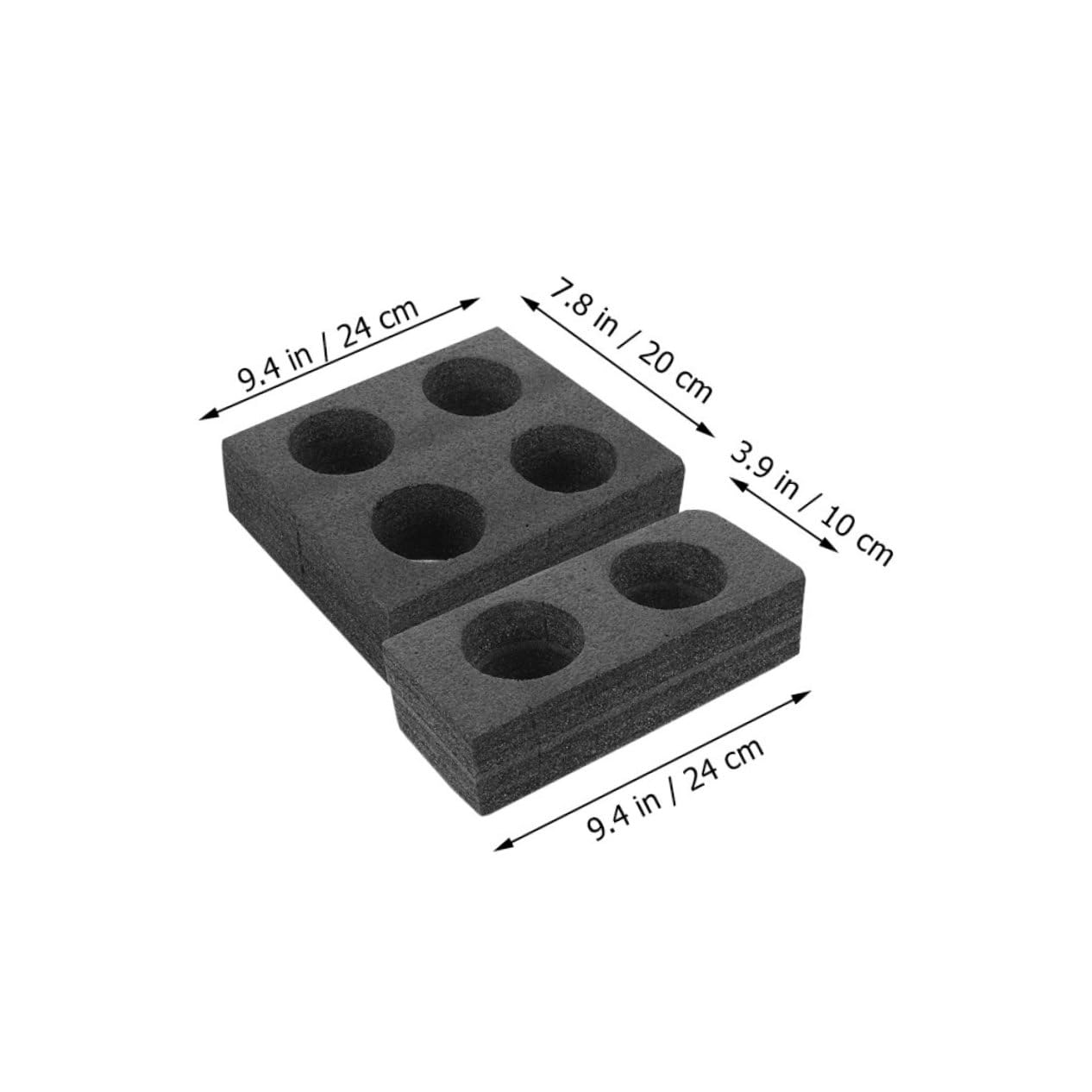SOLUSTRE 2pcs Coffee Cup Carrier Trays Drink Cup Carrier Tray Drink Carrier for Drink Carrier Trays Holders Cold Drinks Holder Trays Cup Holder Tray Cup Tray Pearl Cotton Black