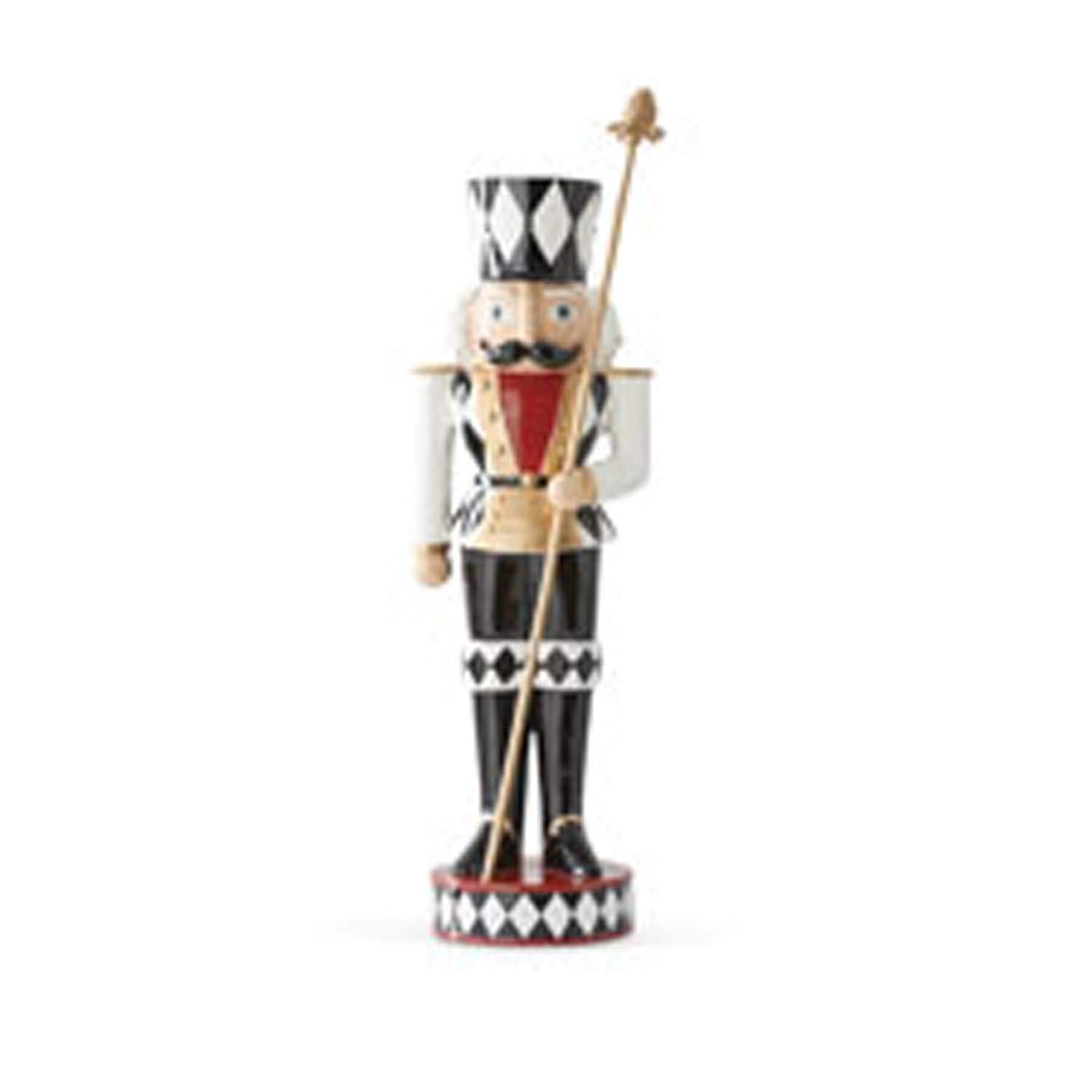 K&K Interiors 53515A 20 Inch Large Red and White Soldier Nutcracker with Staff