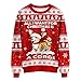 34HD Ugly Xmas Sweater–Funny Knit Christmas Sweater for Women & Men 2025, Long Sleeve Crewneck Holiday Pullover, Unisex Gift
