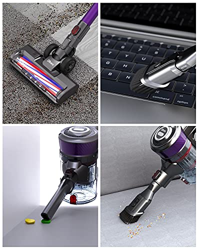 Aspirateur sans Fil Dibea, aspirateur Balai 26 kPa avec Un Maximum de 40 Minutes de Batterie Amovible, Poubelle Extra Large, extrêmement Silencieux et léger avec essuyage D18E - Image 3