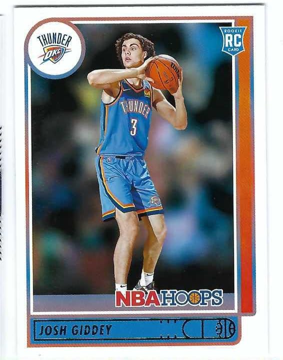 JOSH GIDDEY 2021-22 Panini NBA Hoops #202 Rookie Card RC OKC Oklahoma City Thunder Basketball