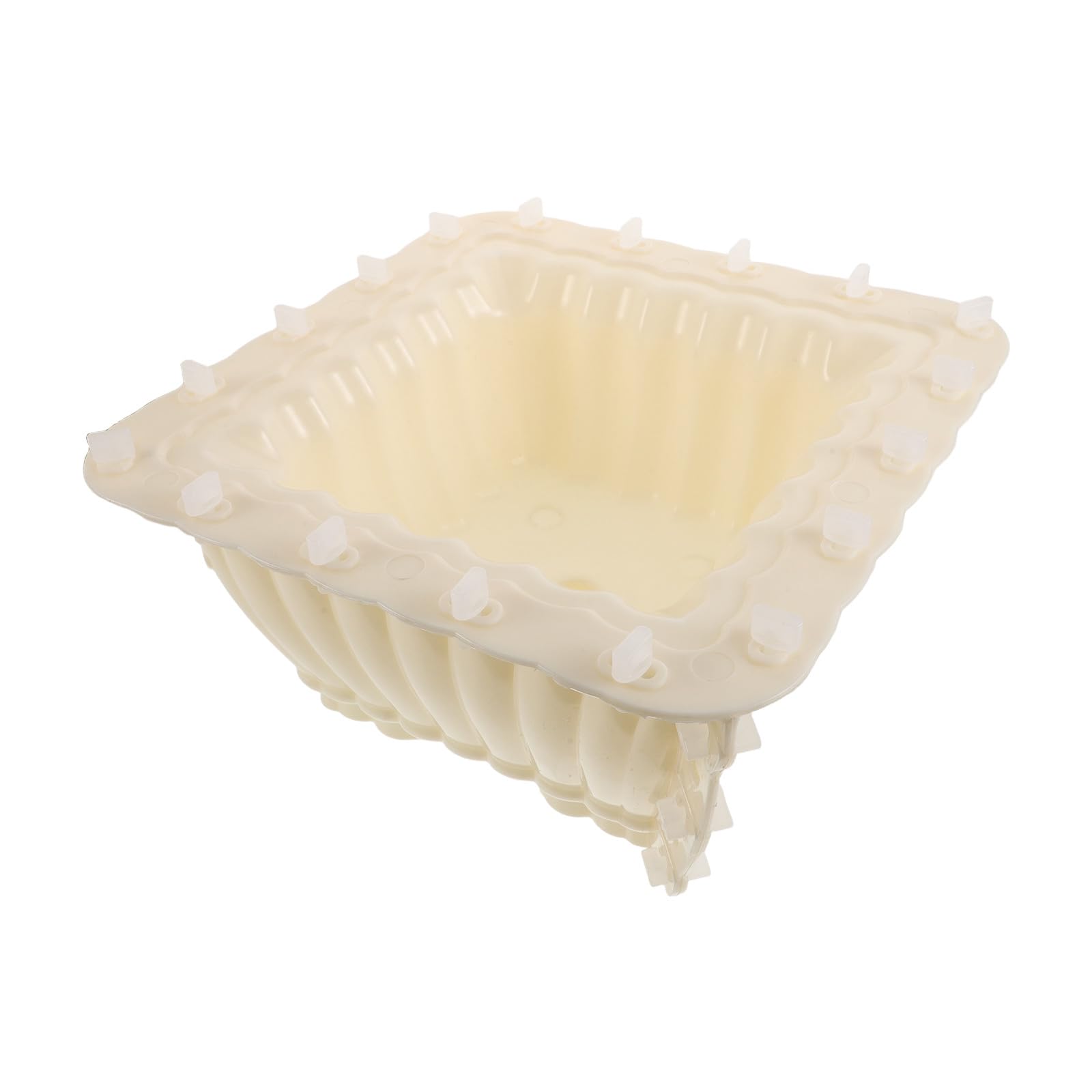 Forma do betonu cementowego: plastikowa forma do doniczek na sukulenty i kwiaty – do betonowych doniczek DIY wystroju i ogrodu, 14x14x8 cali