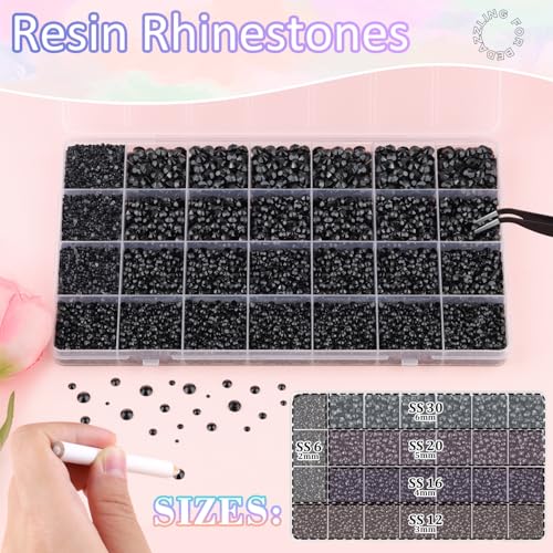 32000Pcs Resin Rhinestones for Crafting & Decorating