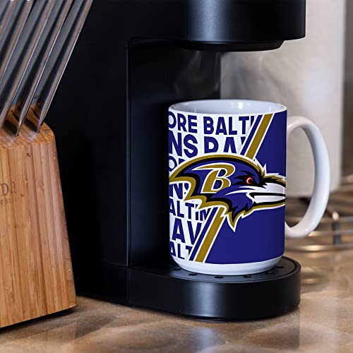 Image of Rico Industries NFL Football 15 oz White Ceramic Mug