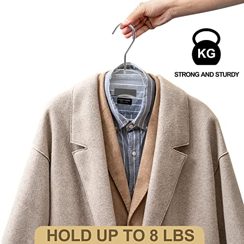 Quality Acrylic Hangers, Made of Clear Acrylic for a Luxurious Look and Feel with Swivel Hook for Suit, Coat, Sweater, Jacket, Blouse, Dress (20)