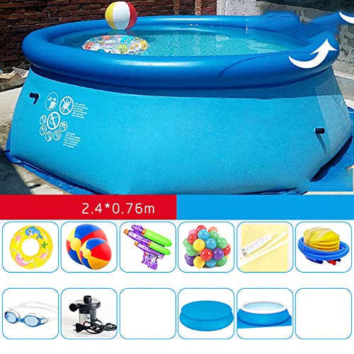 WRJ Deck Plane Rectangular Dustproof Waterproof Foldable Easy Cover Pools Outdoor Beach Summer Party Multifunctional Indoor Playground Space Fishpond Pet Pool Paddling Pool,Style 10