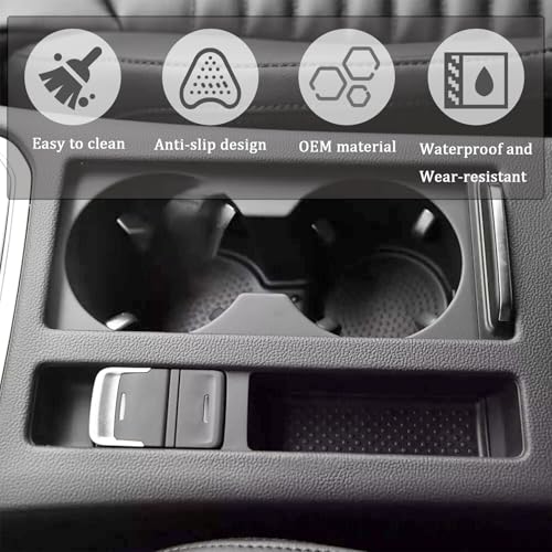 Tapete de goma para portavasos Volkswagen Passat B8 y Arteon miniatura 4