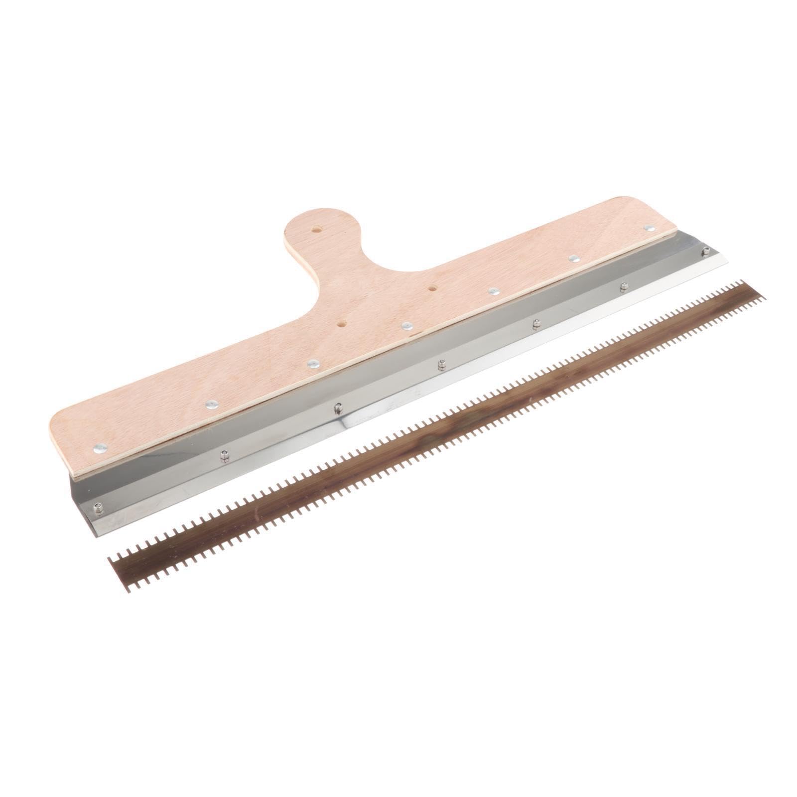 Efficiente frattazzo manuale per pittura con manico in legno e corpo robusto in acciaio inossidabile per prestazioni massime. Vernice epossidica per pavimenti autolivellante per cemento.