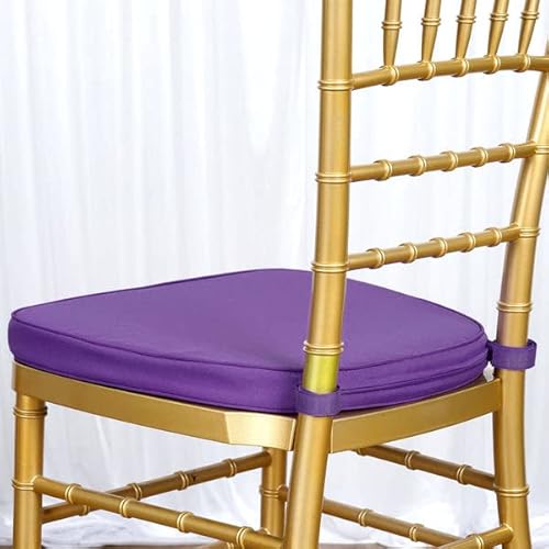 Efavormart Purple Chiavari Chair Cushion Chair Pad With Attachment Straps Party Event Decoration - 2" Thick #TOP4