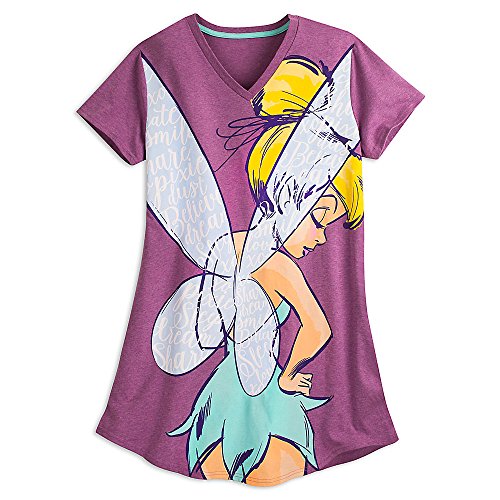 Disney Tinker Bell Nightshirt for Women Size XS/S Purple