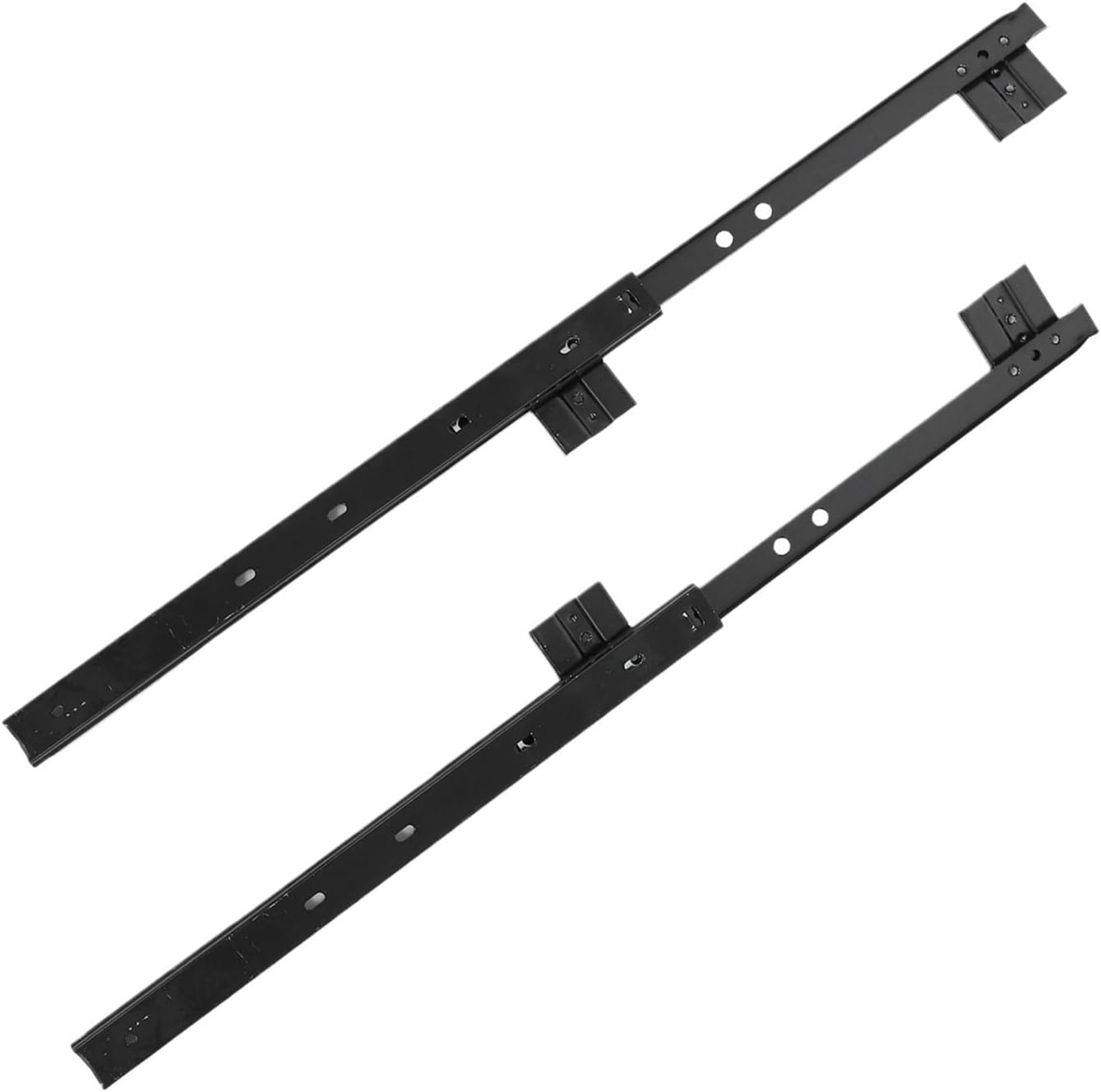 1 Pair Heavy Duty Keyboard Slides Smooth Ball Bearing Drawer Rail for Office Desk Cabinet Adjustable Height