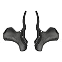 Lixada Bicycle Brake Handle 1 Pair Universal Aluminum MTB Mountain Bike Cycling Brake Levers Front & Rear Brake Levers Drop Handlebar Set Black gallery image