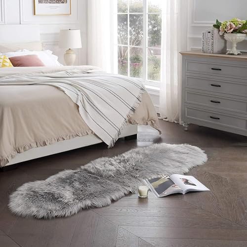 lightlux Faux Lammfell Schaffell Teppich Kunstfell Dekofell in Super weich Lammfellimitat Longhair...