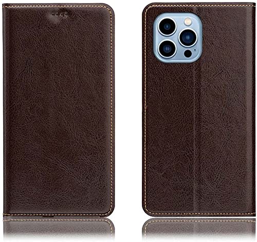 Étui en cuir iPhone 13 Pro marron : la housse portefeuille élégante et robuste