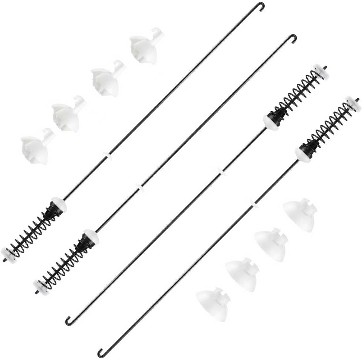 Upgrade (2026) W11217817 Washer Suspension Rod Kit 4pcs Compatible with Whirlpool Kenmore Maytag Amana Crosley Admiral Washer, Replacement Part W11159470 W11226768 4844566 AP6329793 PS12349409