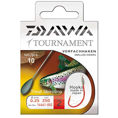 Daiwa Tournament Trout Sbirolino Gr.8 250cm - Gr.8-0,2mm - 10Stück |
