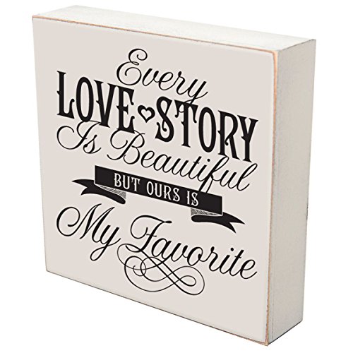 LifeSong Milestones Every Love Story is Beautiful But Our is My Favorite Wedding for Couple, Housewarming Gifts Ideas for Mr. and Mrs. Love Shadow Box (Every Love Story is Beautiful)