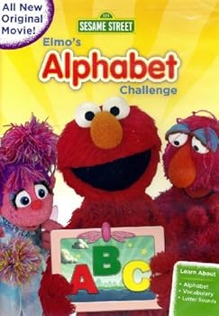 DVD Elmo's Alphabet Challenge with Free Poster Inside Book