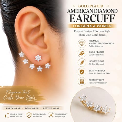 Image of JDX Attractive Designer American Diamond Earring Set for Women and Girls (1002)
