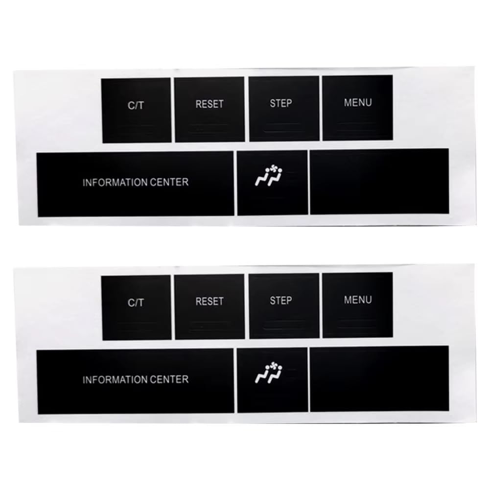 Autocollants boutons Jeep Cherokee 2005-2009 réparation tableau bord