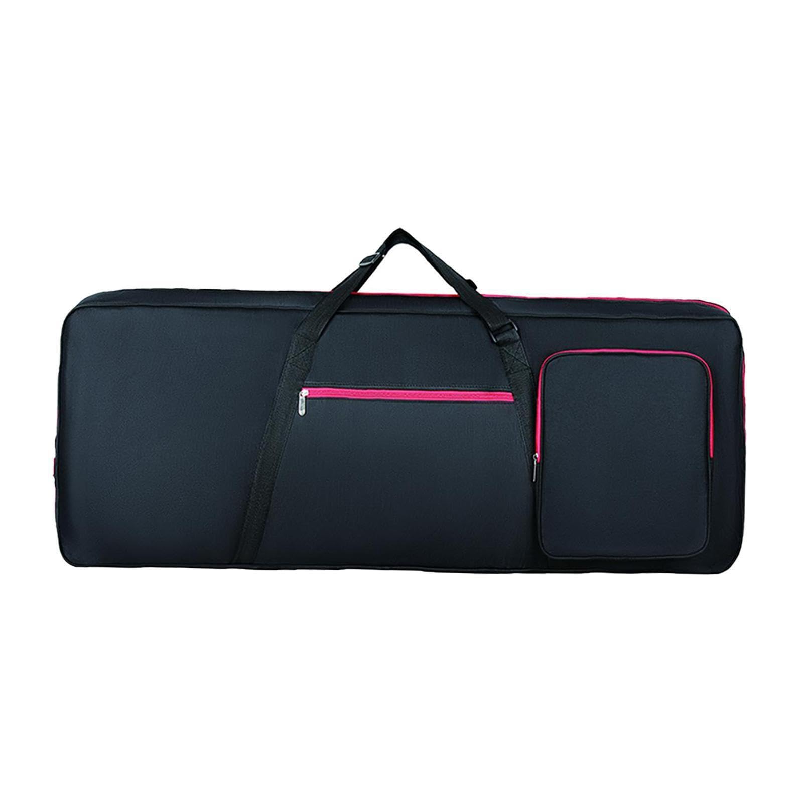 Zaino imbottito per tastiera a 61 tasti, grande capacità, con tasche extra per riporre spartiti e altri accessori musicali, zaino per tastiera a 61 tasti, custodia per pianoforte elettrico