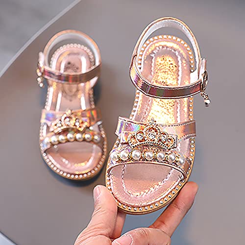 Flower Sandals for Toddler Girls Girls Sandals Flat Pearl Children Shoes Big Kids Beach Shoes Heels Sandals for Girls2