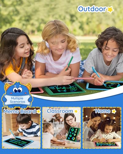 image for TEKFUN LCD Writing Tablet for Kids Girls Toys, 12 Inch Erasable Drawin
