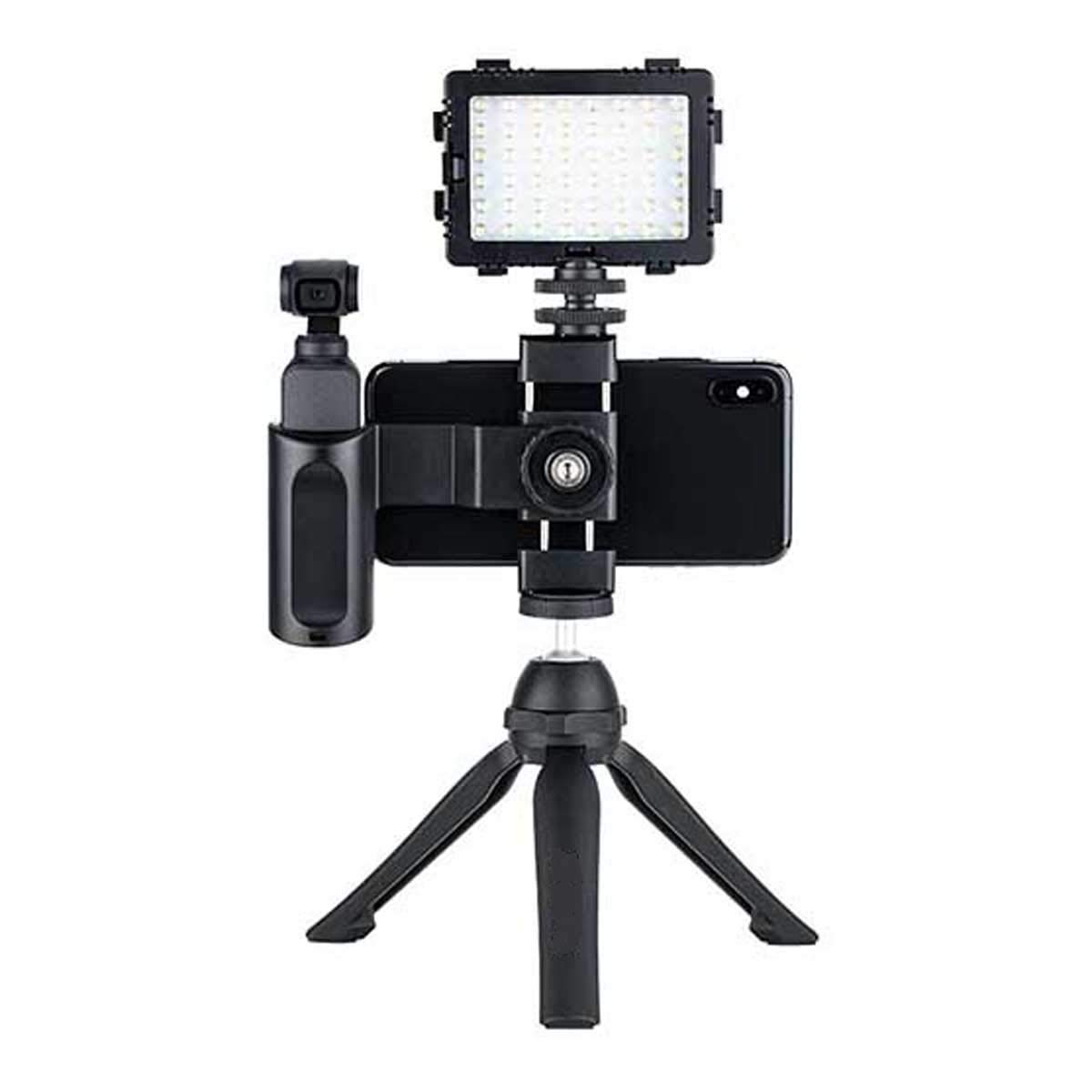 【良品】OSMO POCKET スマホブラケット付き DJI OSMO POCKET 三脚付きスマホホルダー アクセサリー 拡張