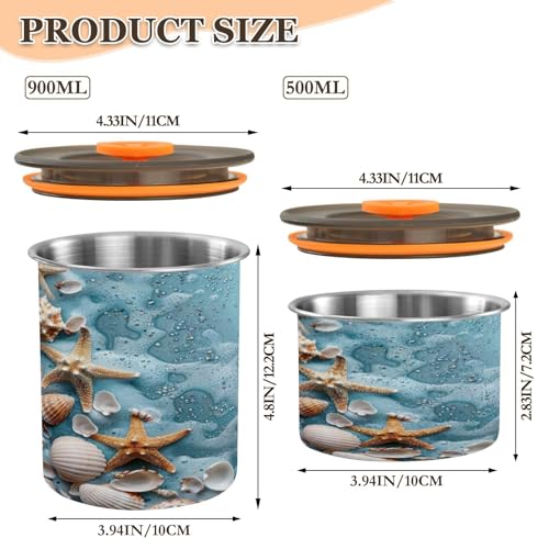 Envase Hermético de Acero Inoxidable para Café 500ml miniatura 2