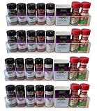 PremiumPresents 16" Spice Rack Wall Mount Invisible Acrylic Wall Spice Rack Wall Mount Spice Rack Sp