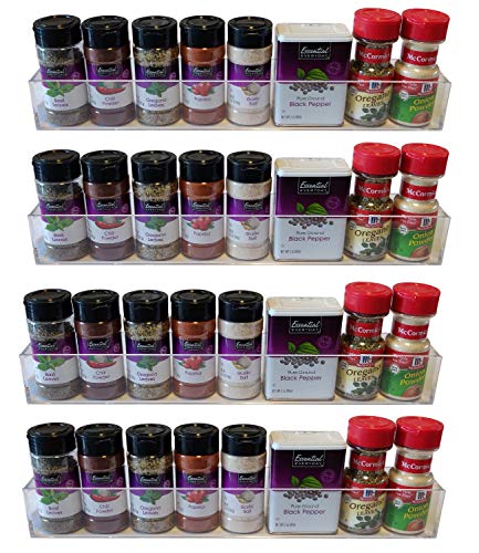 Premiumpresents 16" Spice Rack Wall Mount Invisible Acrylic Wall Spice Rack Wall Mount Spice Rack Spice Rack Spice Rack Organizer (U Shape For Door) #TOP6
