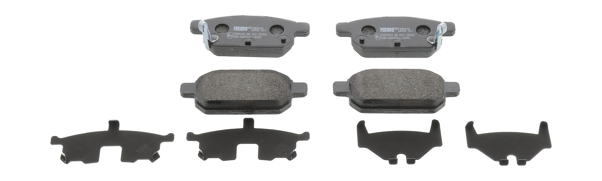 FERODO Brake Pads | FDB4430 | Rear | for SUZUKI BALENO 2016- | OE-Matching Quality | Eco-Friction Fuse+ Technology