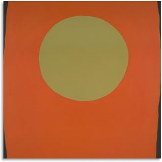 GHUYTKN Walter Darby Bannard Orange Blacksides High-Definition Spray-Painted Oil Paintings for Versatile Decor - Home & Commercial Posters Wall Art Painting Canvas Living Room Prints Bedroom Decor Pos