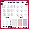 18 Set 4th of July Crafts Activities Kits Patriotic DIY Glitter Foam Star Ball Ornaments Independence Day Decorations Red White Blue Gem Stickers Memorial Day 250 Anniversary Art Party Supplies Favor #1