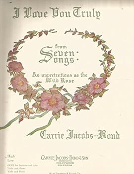 I Love You Truly Carrie Jacobs-Bond For High Voice & Piano