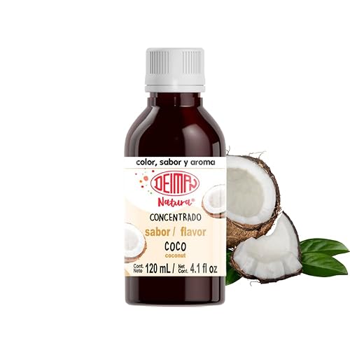 Deiman Natura Concentrado de coco aromatizante artificial para alimentos (4 fl oz)
