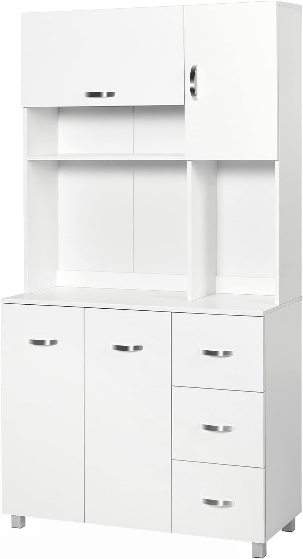 Freestanding Kitchen Cupboard, Storage with Doors and