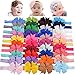 20Pcs 3" Grosgrain Ribbon Hair Bows Baby Headbands for Baby Girls Infants Toddlers Kids Teens