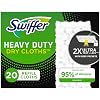 Swiffer Sweeper Heavy Duty Dry Multi-Surface Cloth Refills for Floor Sweeping and Cleaning, 20 count (2 Pack)