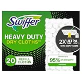 Swiffer Sweeper Heavy Duty Dry Multi-Surface Cloth Refills for Floor Sweeping...