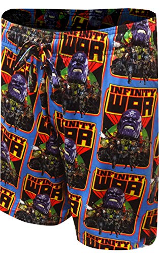 Mad Engine Mens Marvel Comics Infinity War Thanos Lounge Shorts