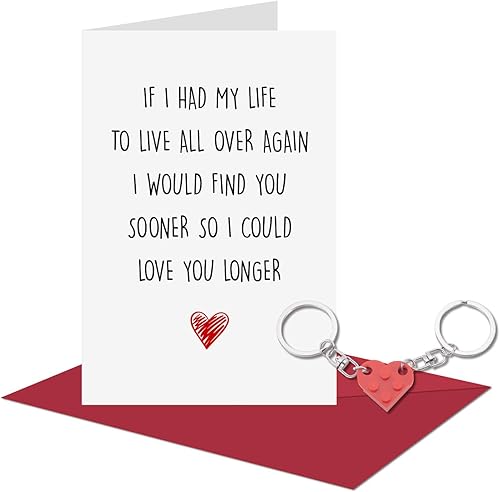 Miniatura 8 de Tarjeta de regalo para el día de San Valentín para novio, novia, pequeños regalos de San Valentín para marido y esposa, regalos románticos para él y