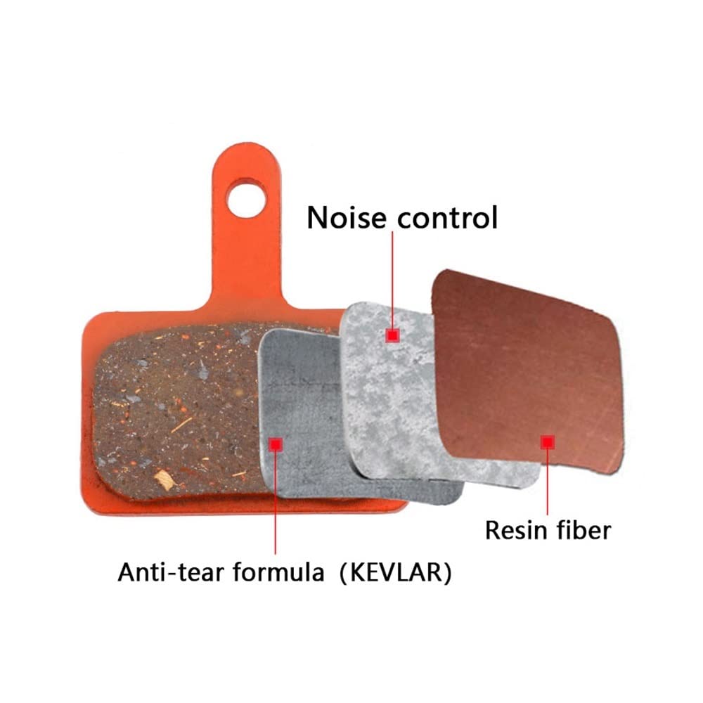 pour VTT Vélo Résine Semi-métal Plaquettes De Frein À Disque B01S M375 M395 M446 M485 M486 M416 pour Deore M515 M525 Frein De Vélo Pads Frein (Size : 1 UK)
