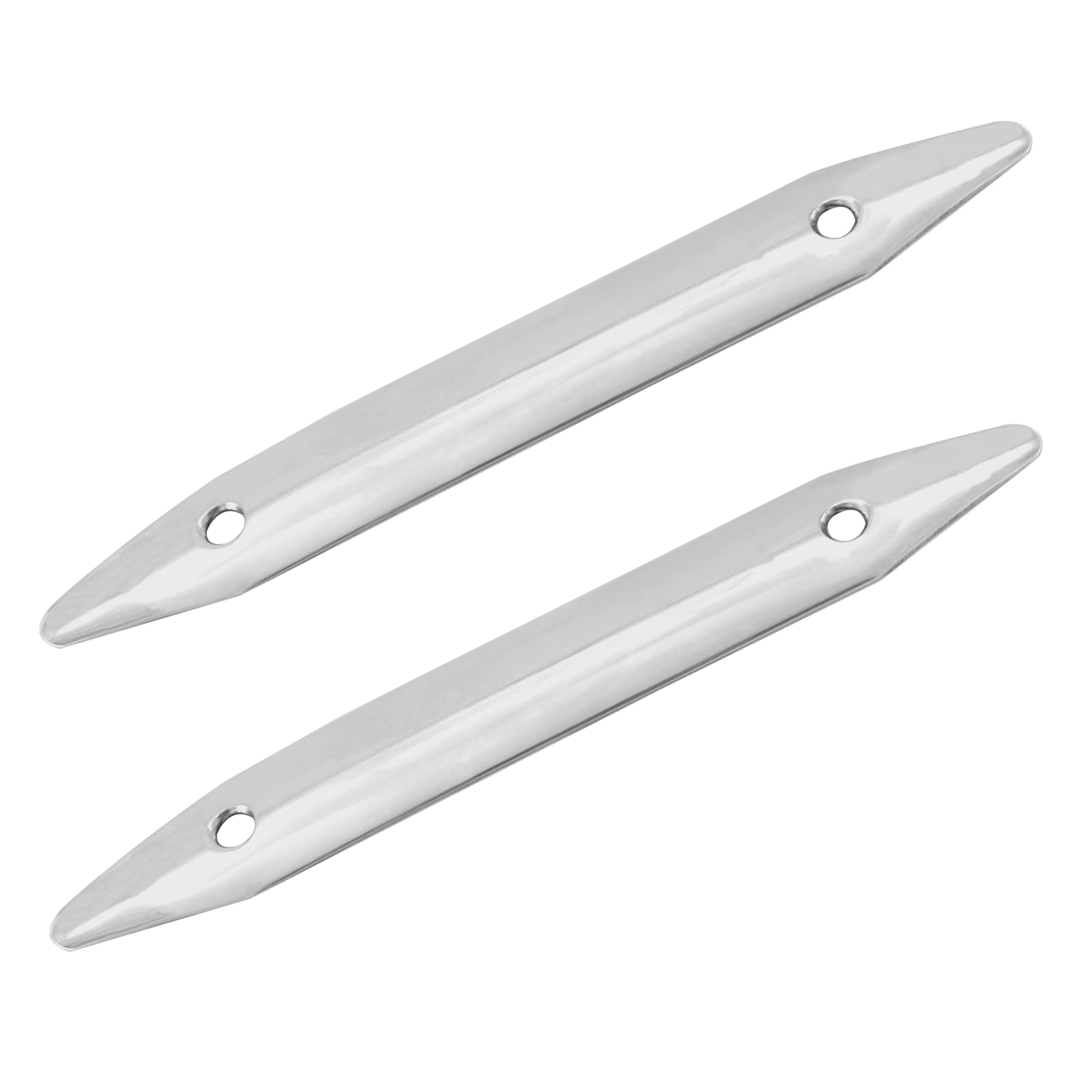 Akoleyer 2PCS 316 Stainless Steel 8''Polished Line Rub Strakes for for Marine Boat Yacht Mooring Lines Protection