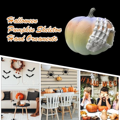 Decoraciones de Halloween para exterior e interior con esqueleto artificial 5