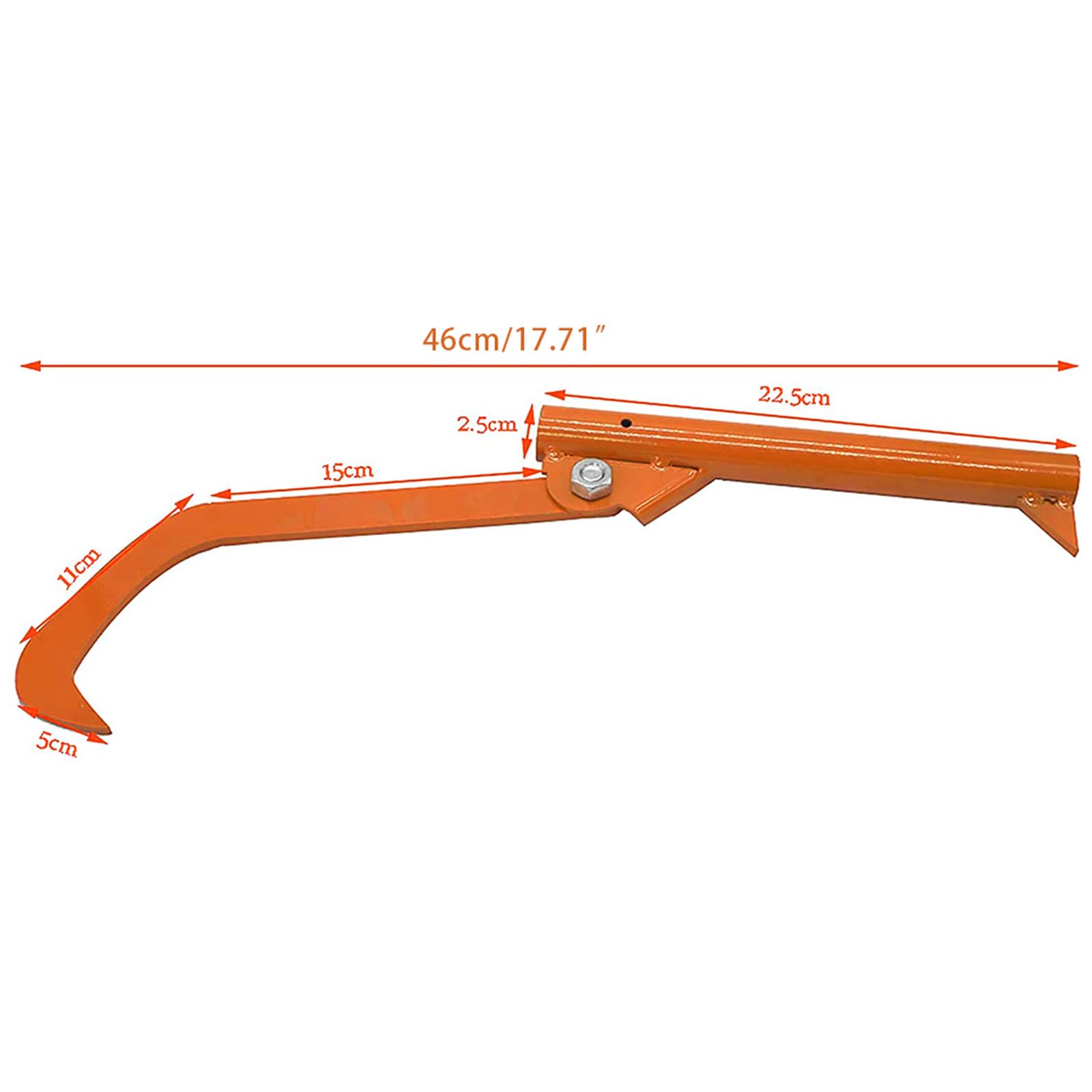 Metal 17.71inch Indispensable Forestal Multitool Cant Gancho Bloque Pesado Anti Rust Gancho Herramienta Forestal Multitool