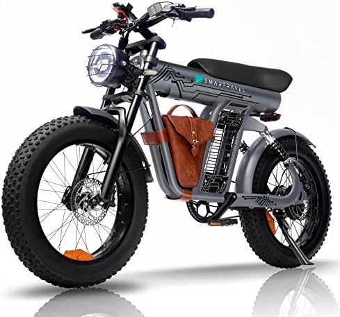 SMARTRAVEL Electric Bike for Adults, Ebike with 1200W Brushless Motor, 48V/20Ah,20”x4.0 Fat Tire,Up to 32MPH Commuter Electric Bicycle, Electric Motorcycle Dirt Bike(Front/Rear Turn Signals) SMARTRAVEL Electric Bike for Adults, Ebike with 1200W Brushless Motor, 48V/20Ah,20”x4.0 Fat Tire,Up to 32MPH Commuter Electric Bicycle, Electric Motorcycle Dirt Bike(Front/Rear Turn Signals)