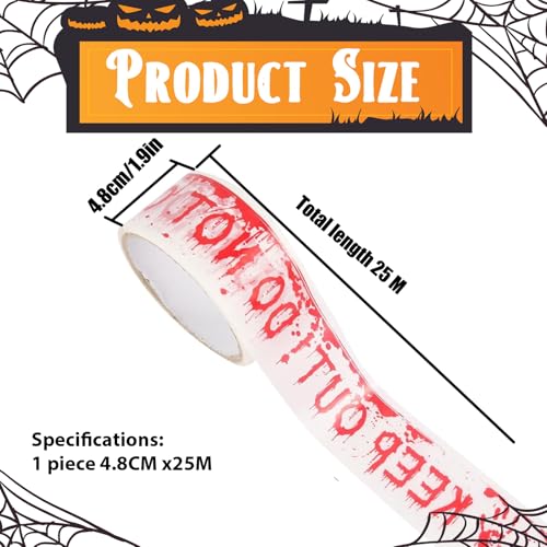 KHDULQ 4.8 x 25 m Warnband für Halloween