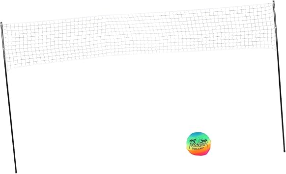 Portable Professional Volleyball Set with Strong Support System for Beach and Outdoor Activities